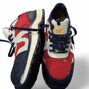 CAT Men's Red and Blue Athletic Shoes